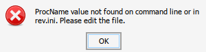 the error